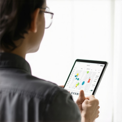 Expert analyzing local SEO metrics Business owner reviewing local SEO analytics on computer