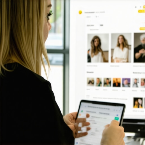 Business owner adding photos and responding to reviews on Google My Business