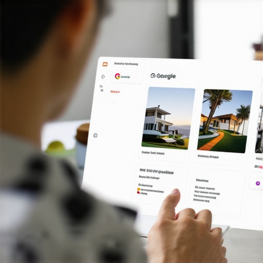 A person editing their Google My Business profile on a laptop