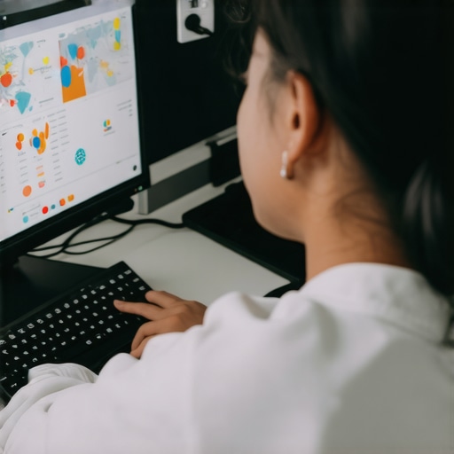 Person reviewing local SEO metrics on screen