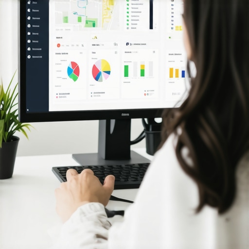 Person reviewing local SEO performance metrics on a computer