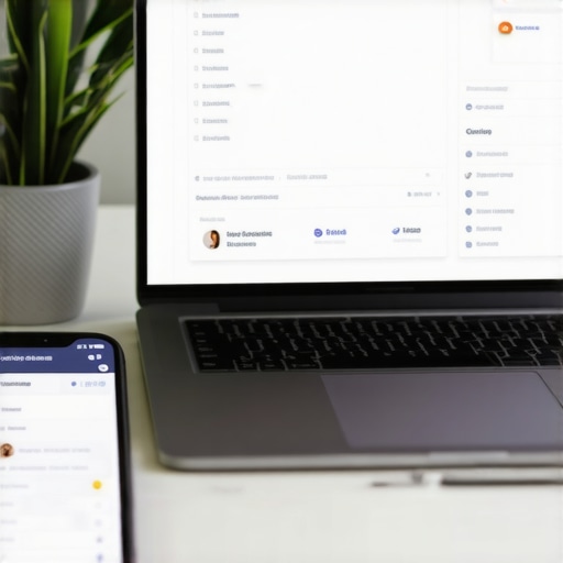Laptop and smartphone displaying local SEO tools and analytics for ongoing SEO maintenance.
