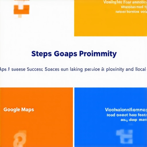 Infographic illustrating steps to overcome proximity filter in local SEO for Google Maps